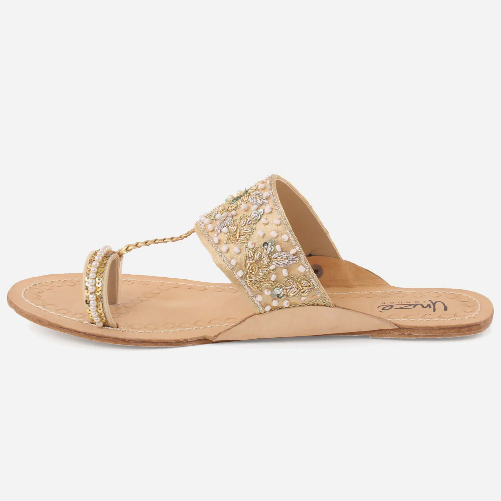 Women "MIA" Decorated Kolhapuri Chappal - Image 3