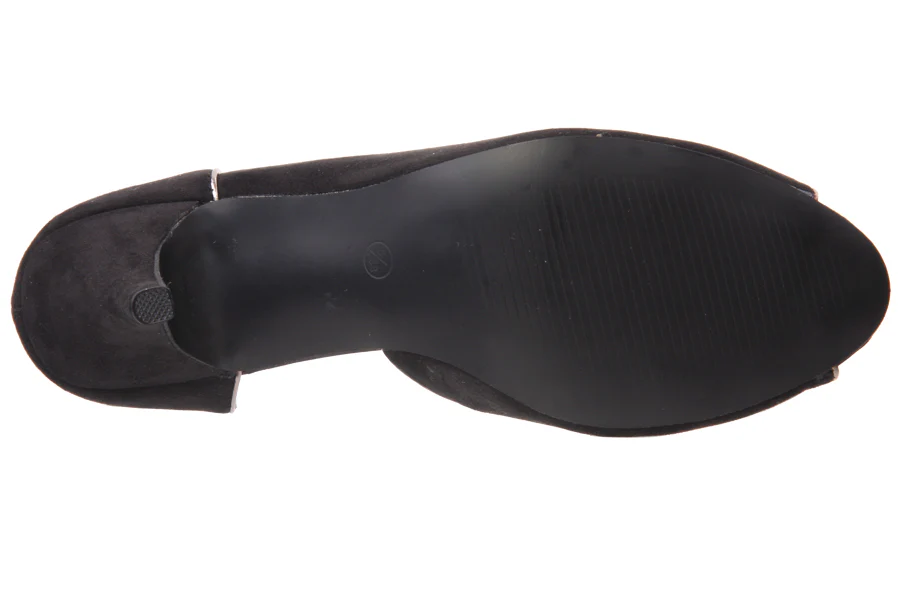 Women Mid Heel Open Toe Slip On Shoes With Bow - Image 5