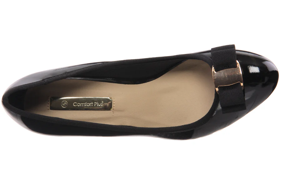Women Mid Heel Slip On Court Shoes With Bow Detail and Stiletto Heel - Image 4