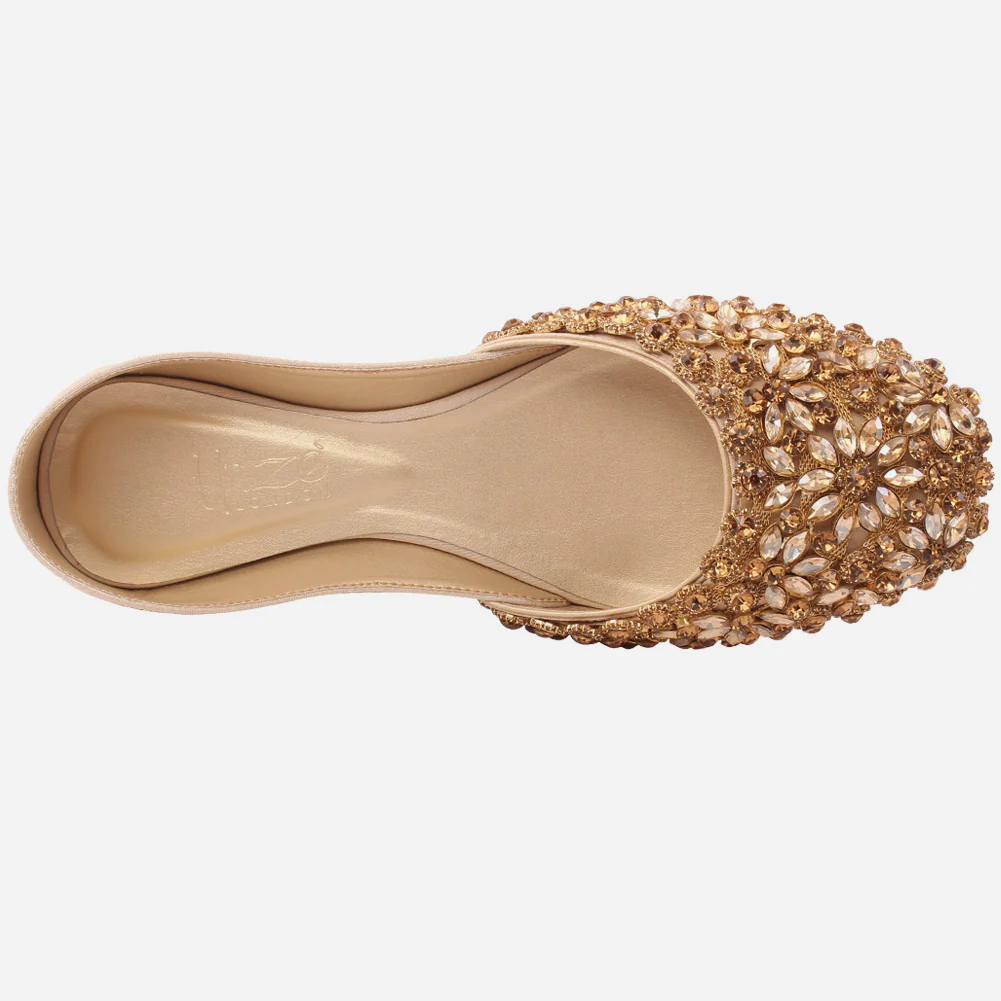 Women "MILO" Embellished Slip On Khussa - Image 4
