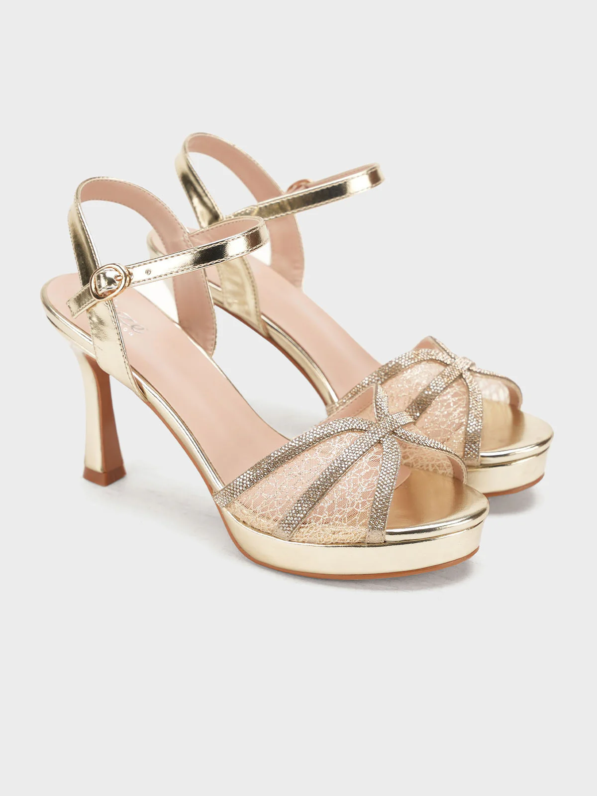 Women "MONET" Comfort Spool Heel Sandals - Image 4
