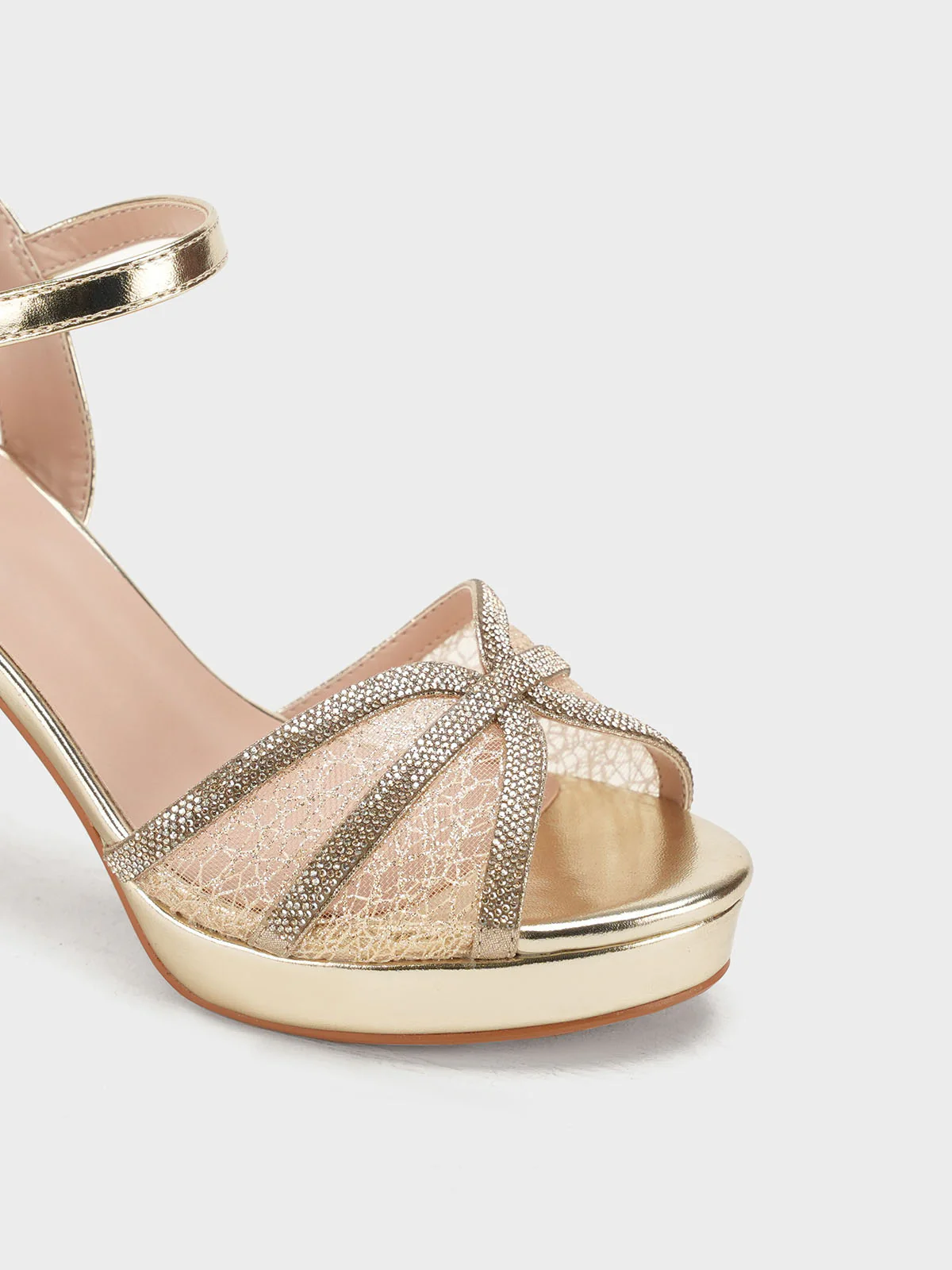 Women "MONET" Comfort Spool Heel Sandals - Image 7