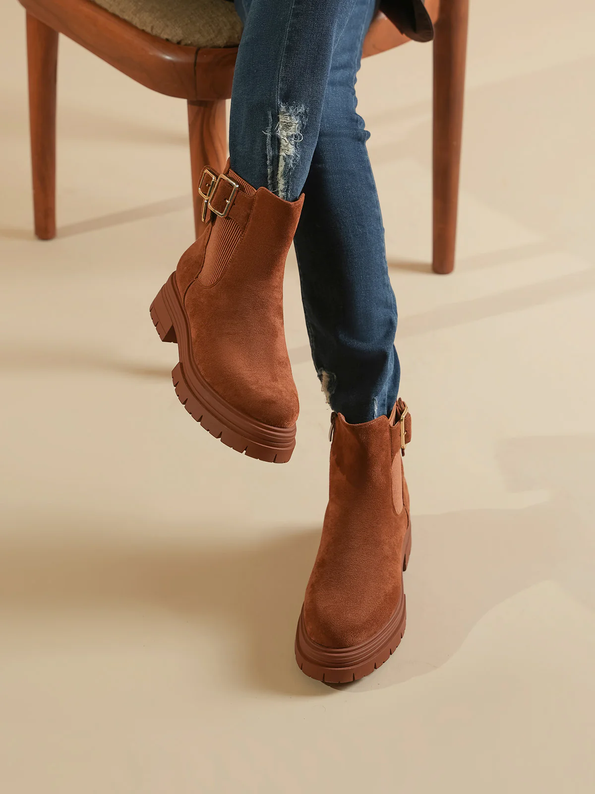 Women "NARELLE" Trendy Ankle Boots - Image 6