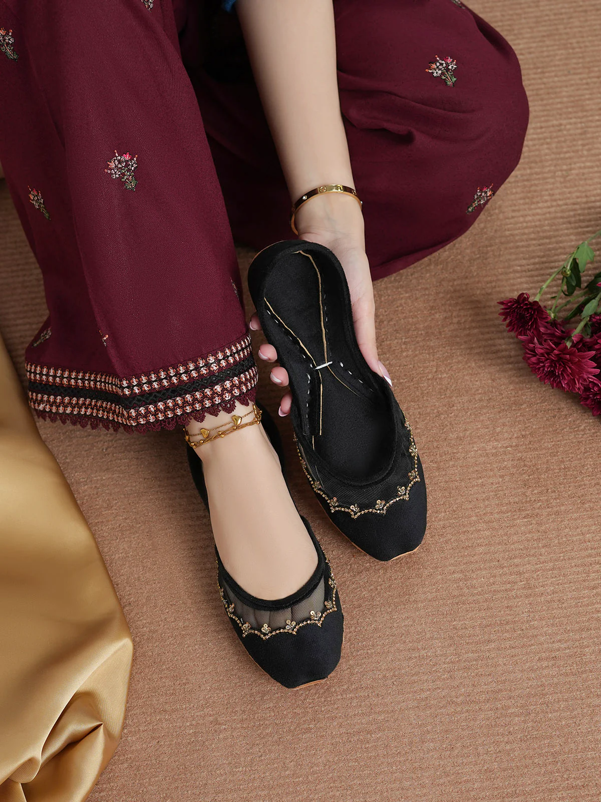 Women "TEHZEEB" Comfort Khussa - Image 9