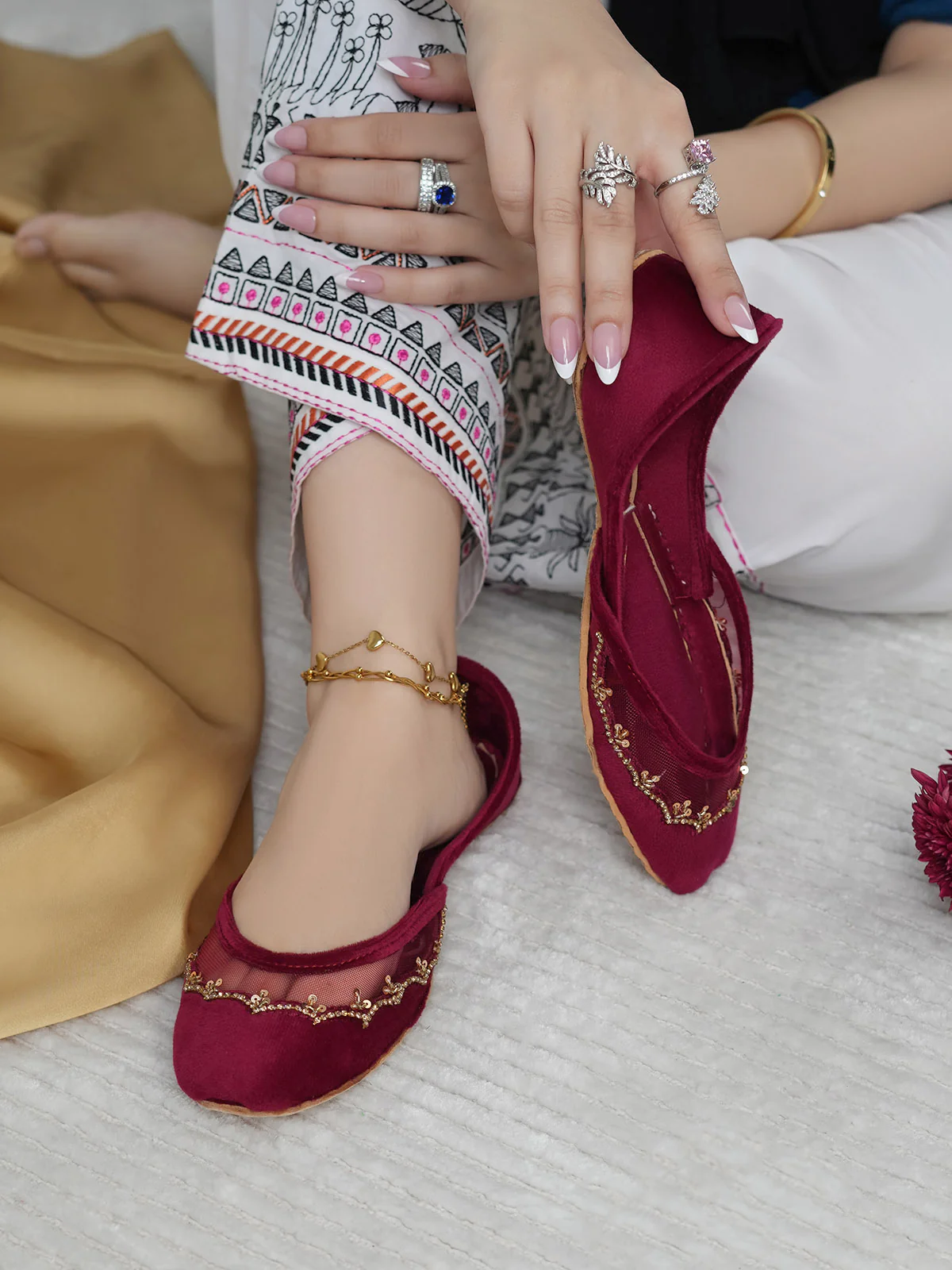 Women "TEHZEEB" Comfort Khussa - Image 9