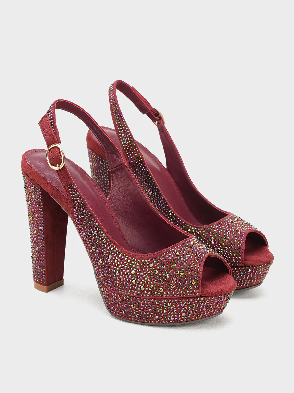 Women "NEXALLI" Fancy High Block Heel Sandals - Image 4