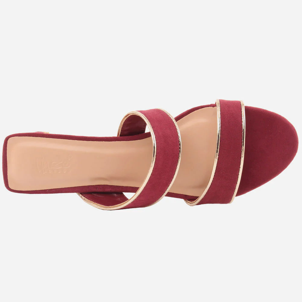 Women "NICOLE" Comfy Gorgeous Nubuck Slip On Sandals - Image 4