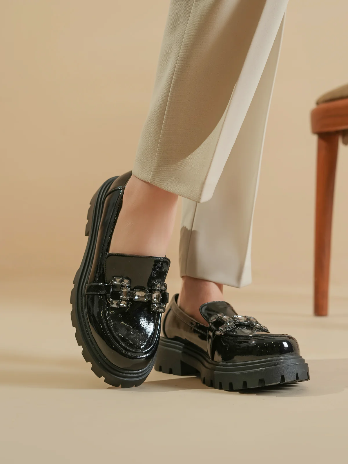 Women "OZCOLLO" Chic Look Loafer Shoes - Image 10