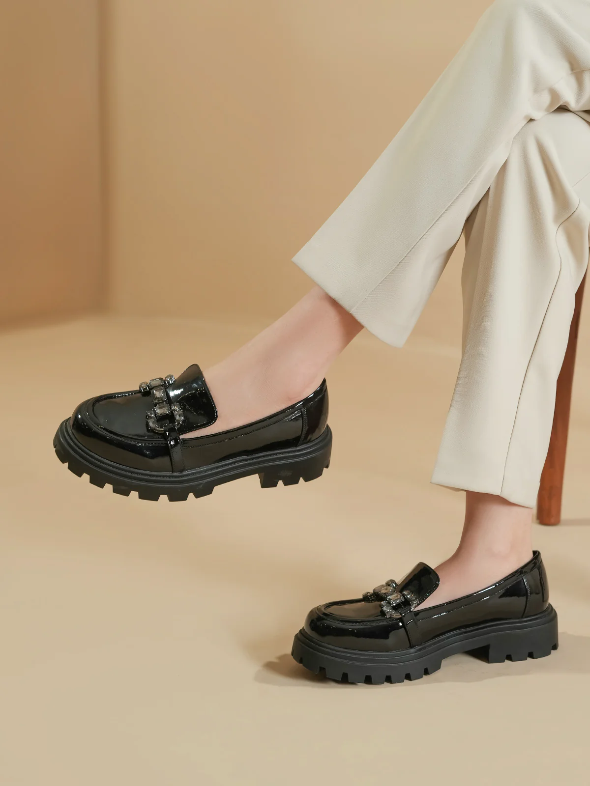 Women "OZCOLLO" Chic Look Loafer Shoes - Image 6