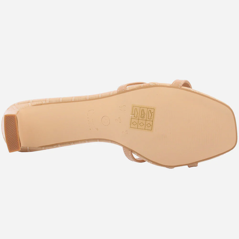 Women "PAULA" Stunning See Through Block Heel Sandals - Image 5