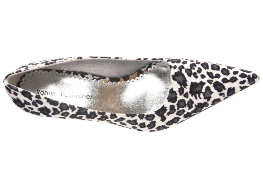 Women Pointed Toe Court Shoes in leopard Print and Stilleto Mid Heel - Image 4