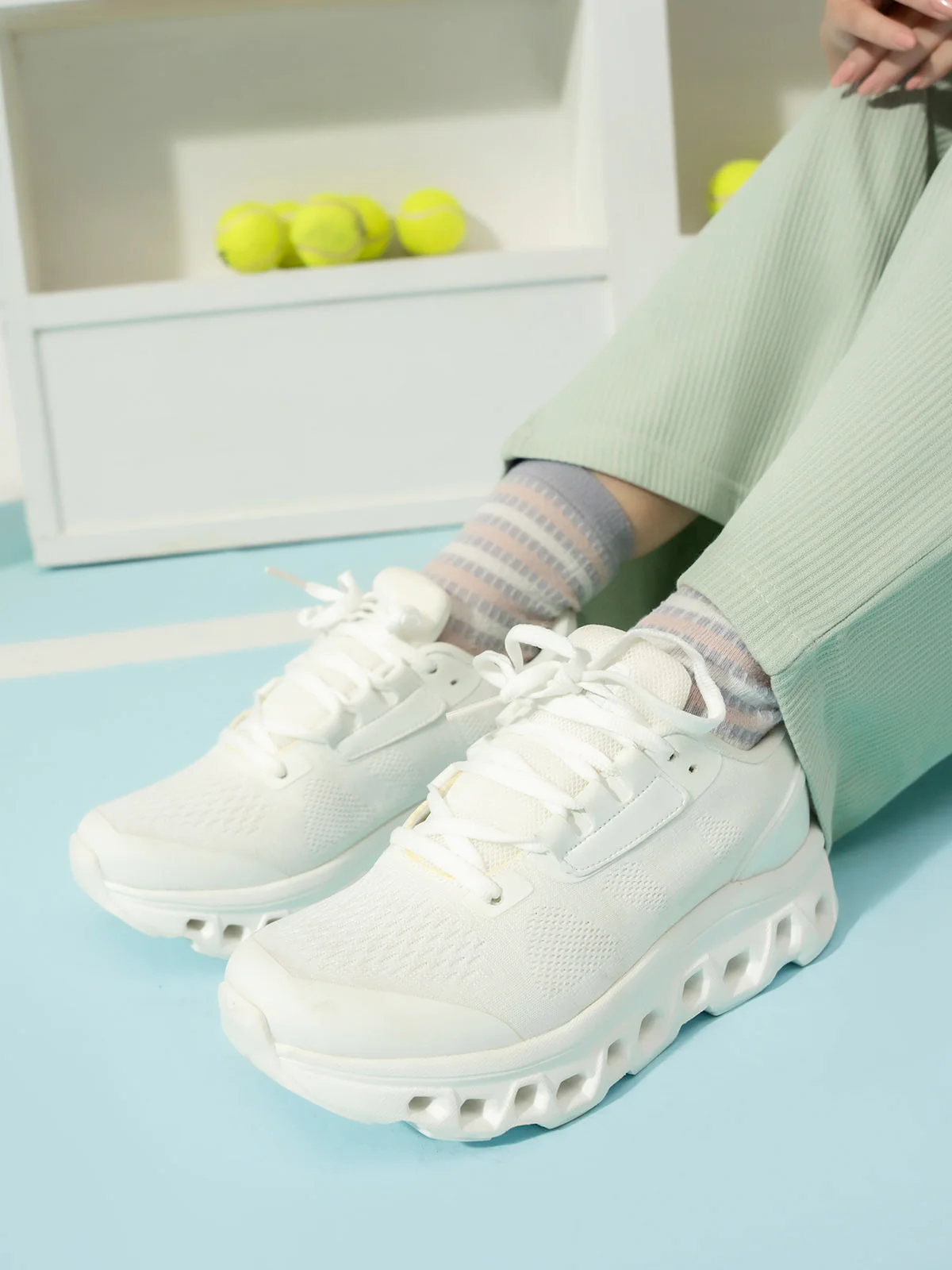 Women "RIANA" Lace Up Design Trainers - Image 11