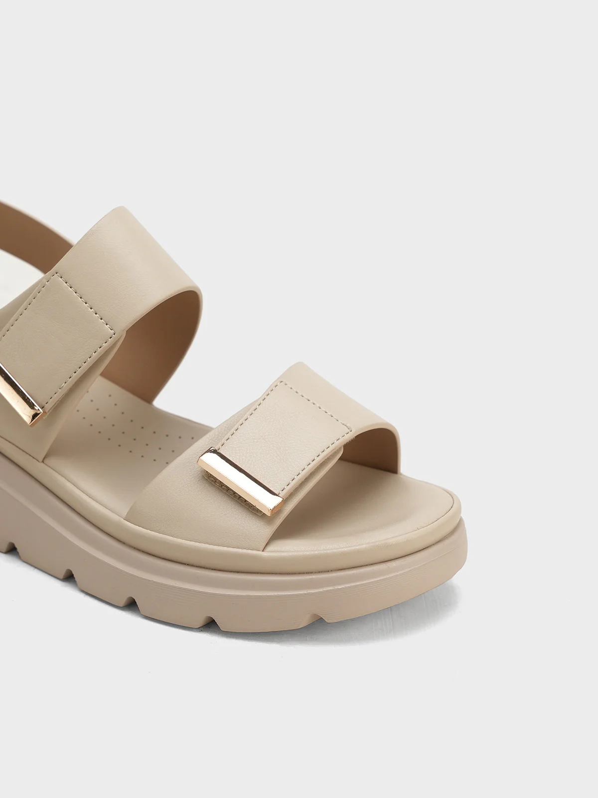 Women "RILEY" Comfort Velcro Strap Sandals - Image 7