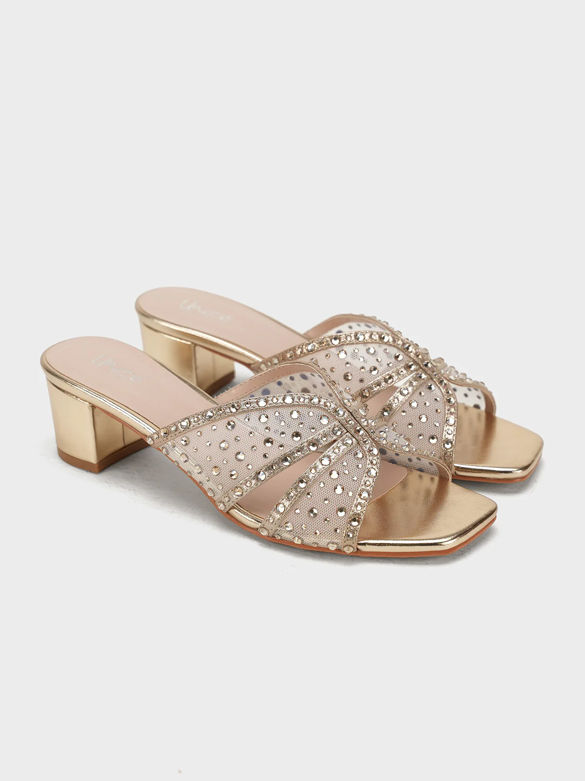 Women "ROSADO" Fancy Slip On Heel Sandals - Image 4