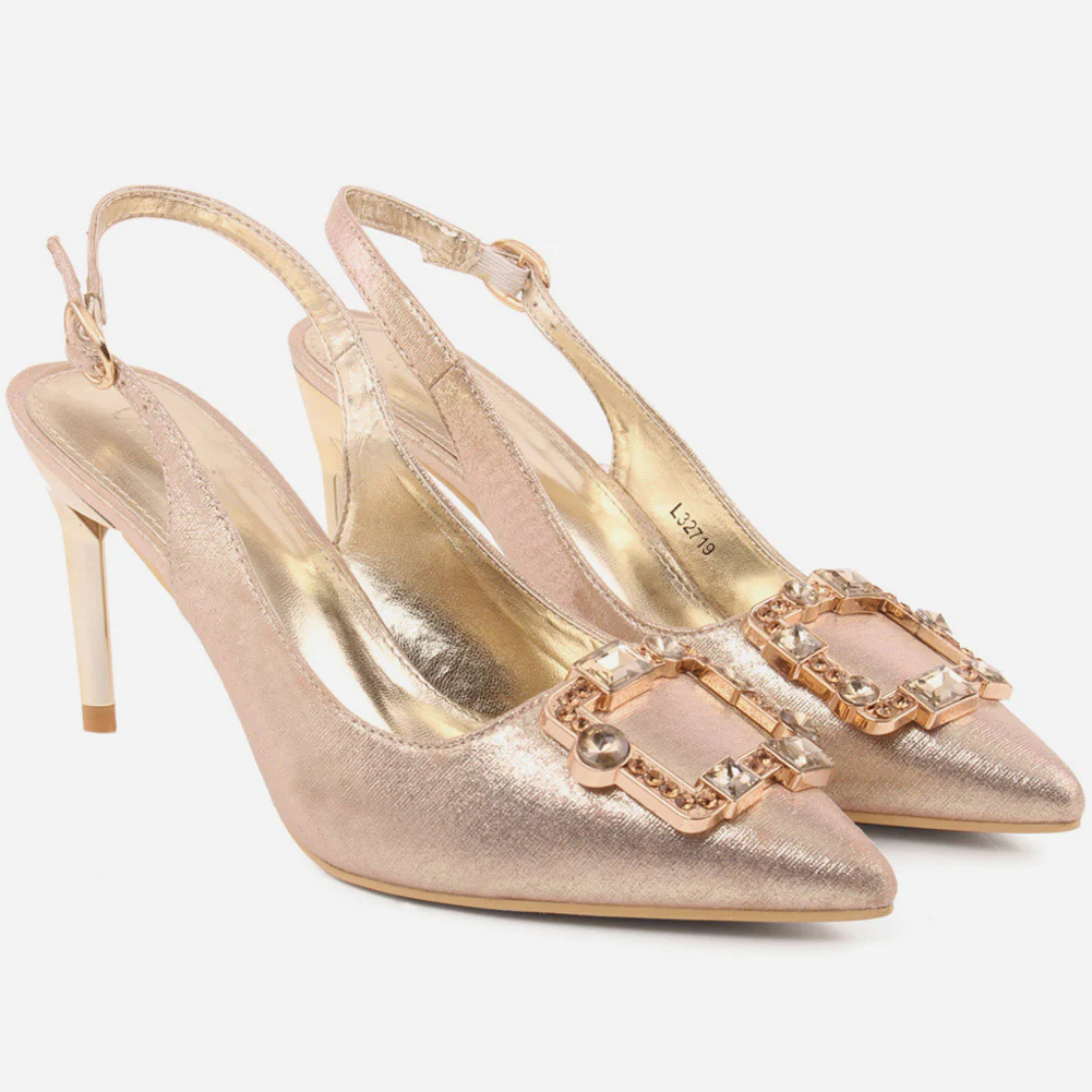 Women "ROSIE" Elegant Matt Finish Ankle Strap Sandals - Image 2