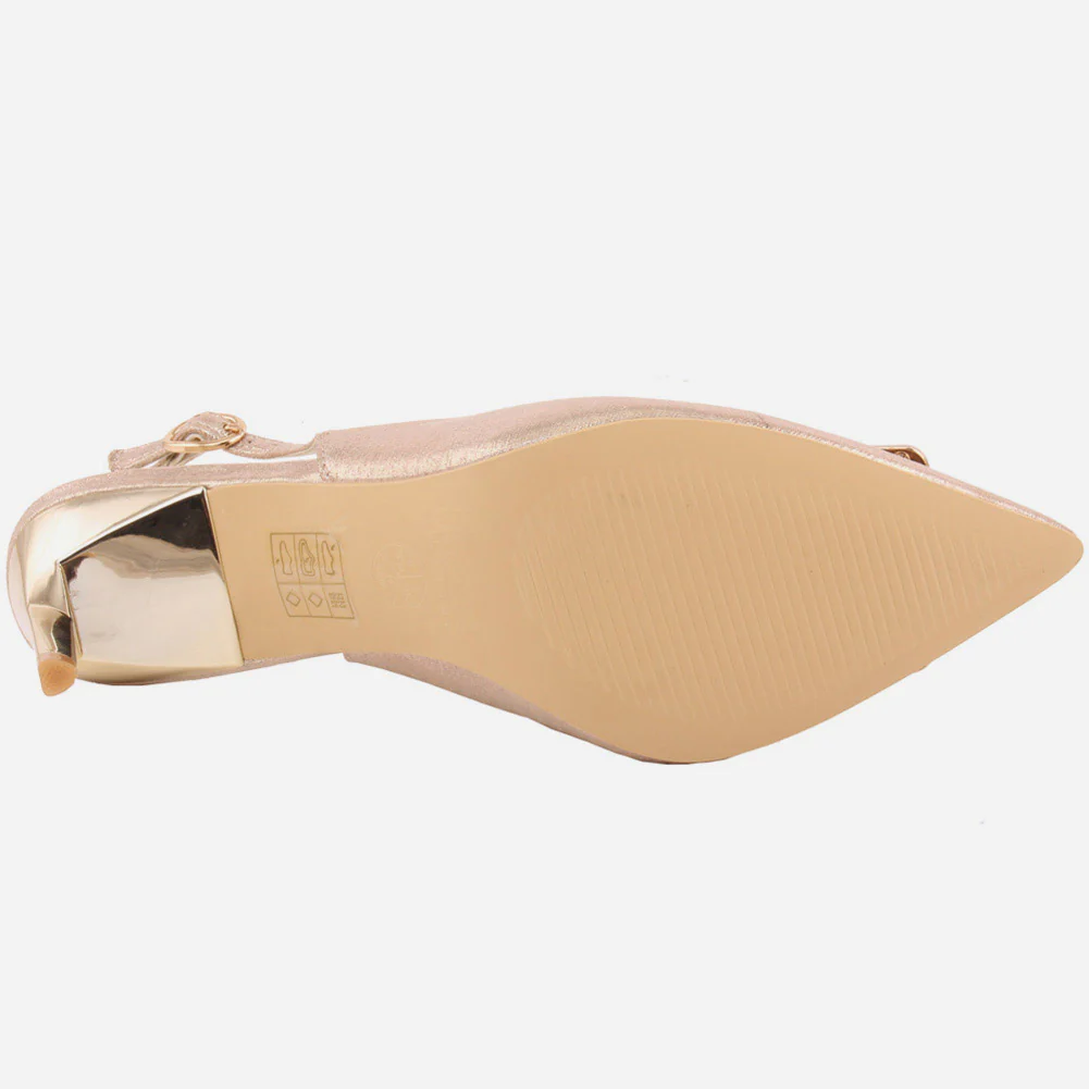 Women "ROSIE" Elegant Matt Finish Ankle Strap Sandals - Image 5