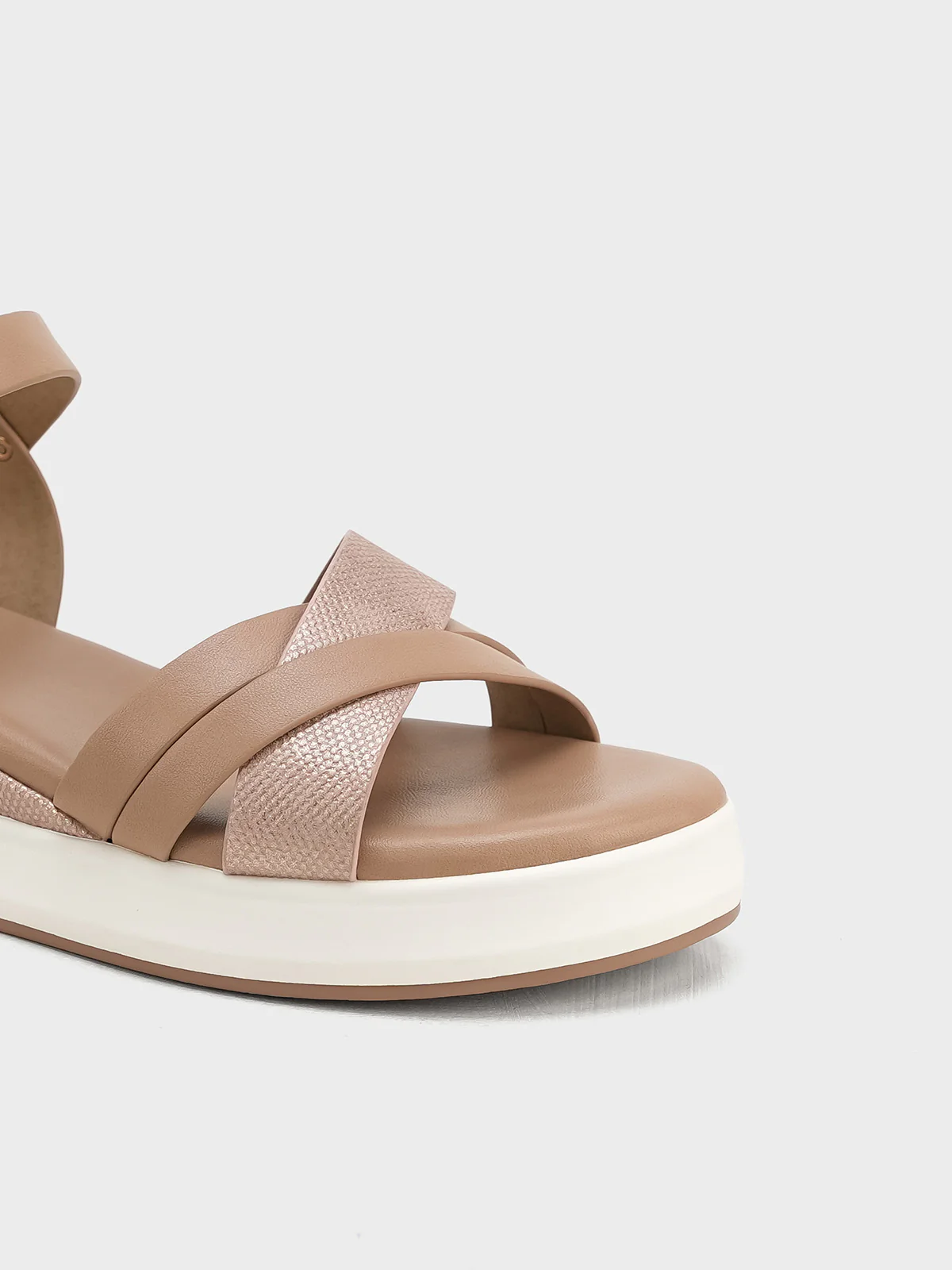 Women "SHILOH" Buckle Wedge Sandals - Image 7