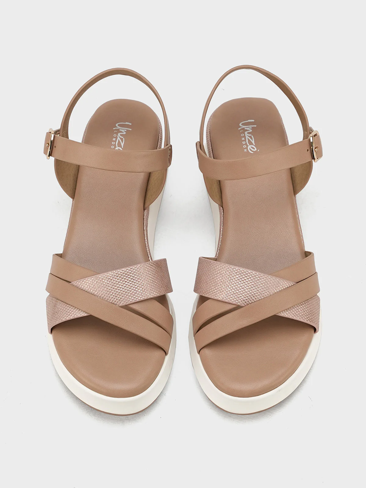 Women "SHILOH" Buckle Wedge Sandals - Image 9