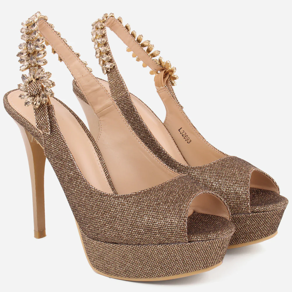Women "SIENNA" Dazzling with High Heel Sandals - Image 2