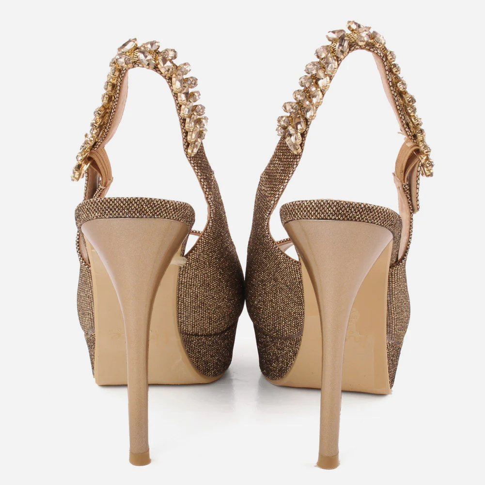 Women "SIENNA" Dazzling with High Heel Sandals - Image 4