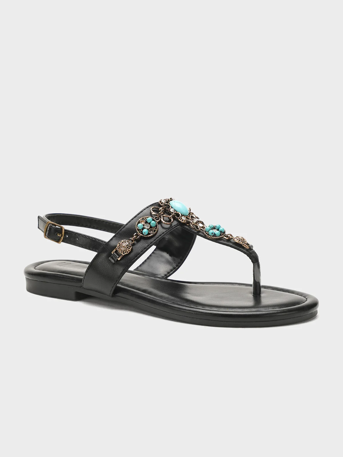 Women "SIMONE" Glamour Fancy Flat Sandals