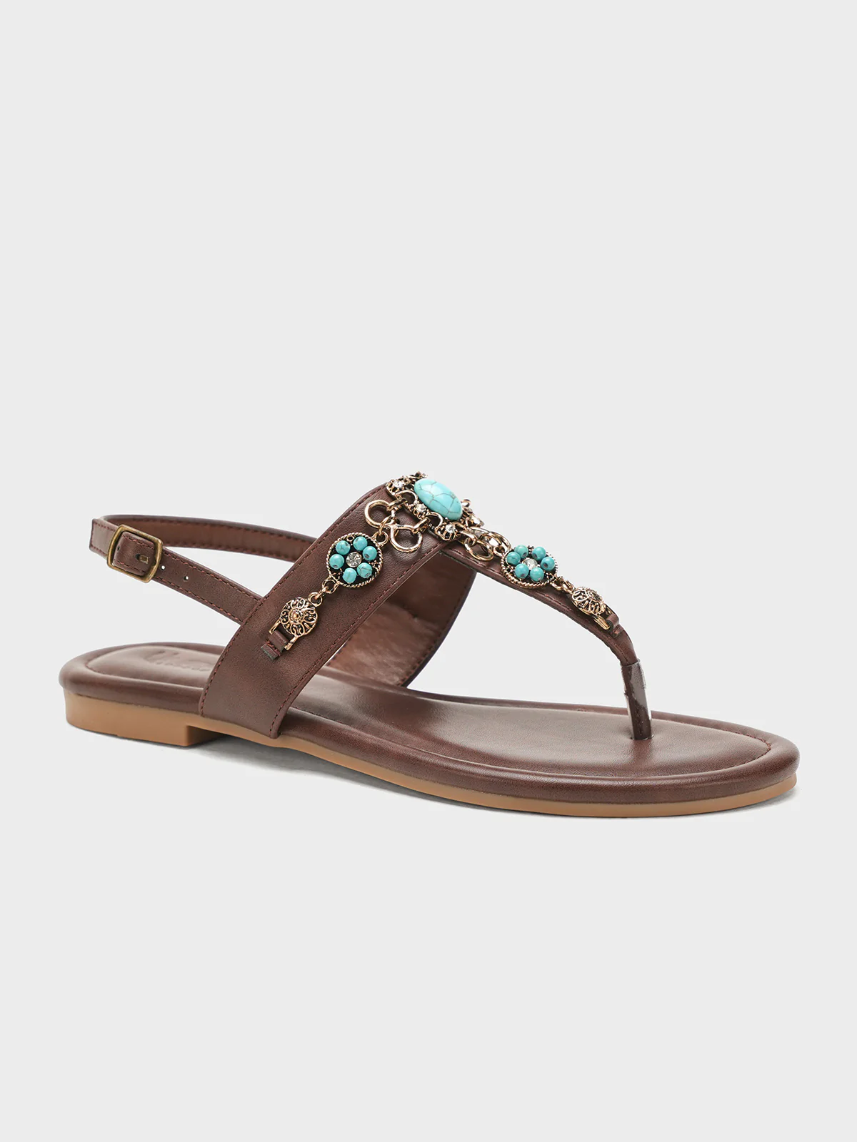 Women "SIMONE" Glamour Fancy Flat Sandals
