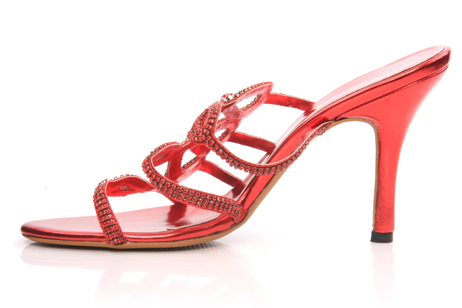 Women Slip On 'Viennese' Heel Sandals - Image 3