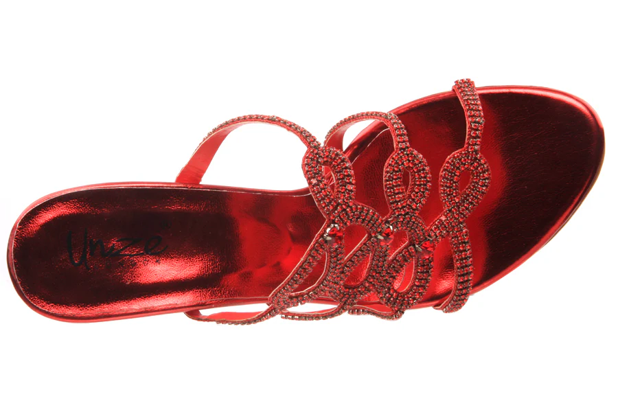Women Slip On 'Viennese' Heel Sandals - Image 4