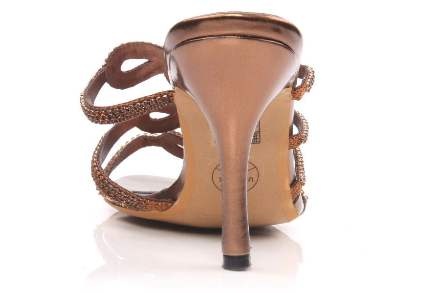 Women Slip On 'Viennese' Heel Sandals - Image 2