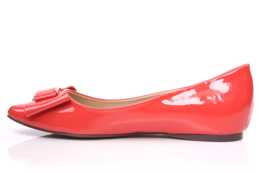 Women 'Summer' Shiny Pumps with Bow - Image 3