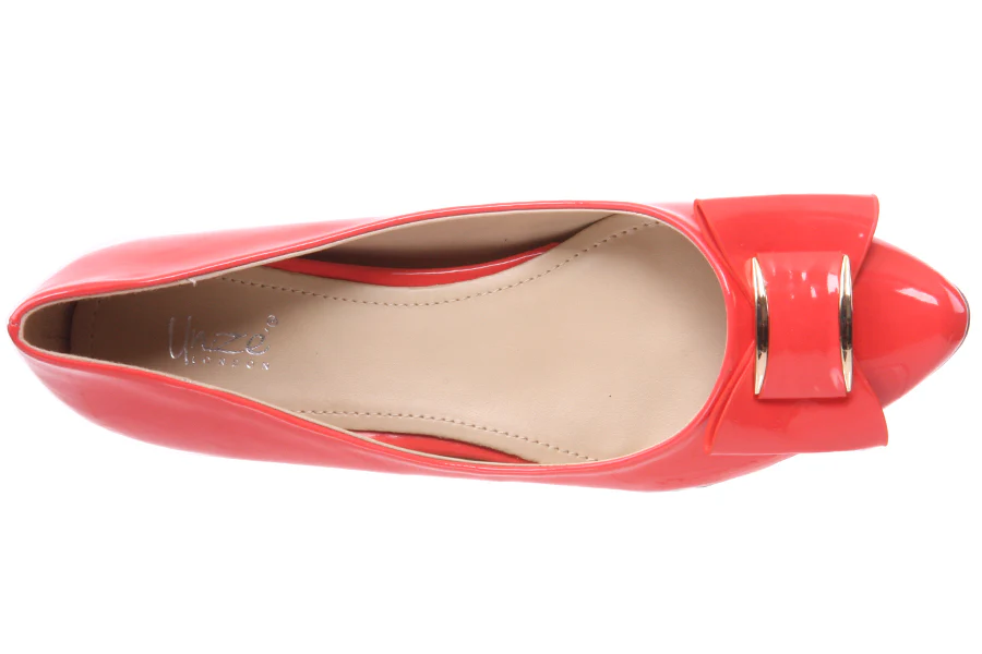 Women 'Summer' Shiny Pumps with Bow - Image 4