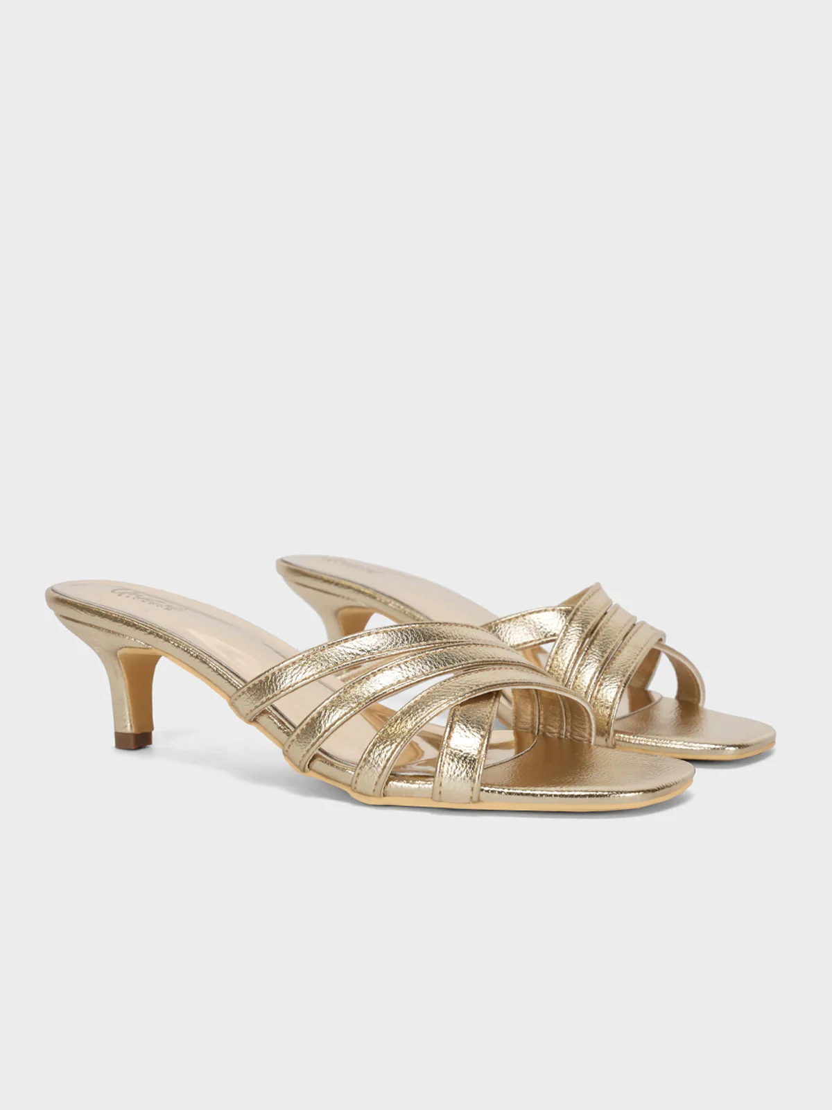 Women "SUMUS" Shiny Slip On Sandals - Image 2