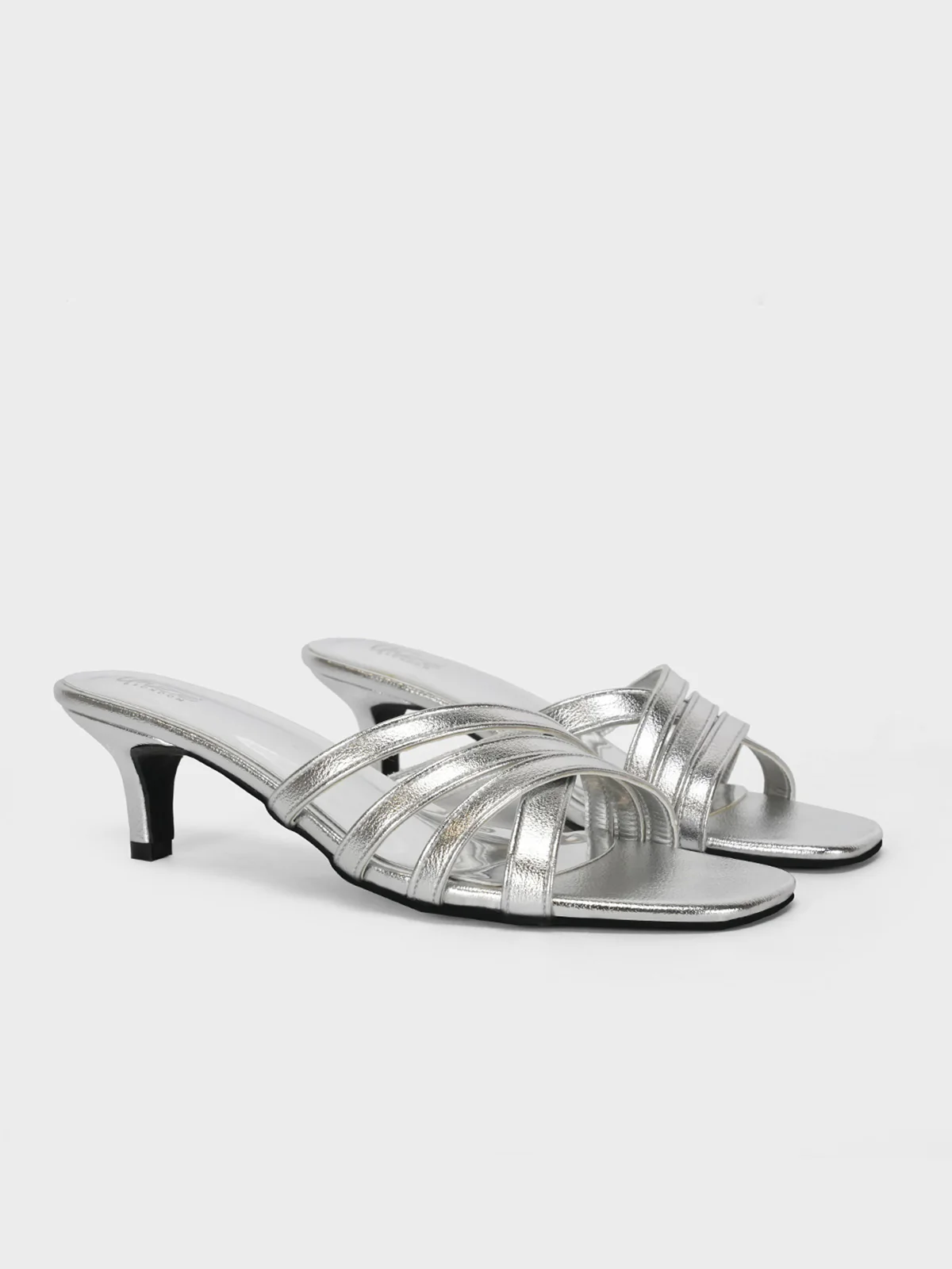 Women "SUMUS" Shiny Slip On Sandals - Image 2