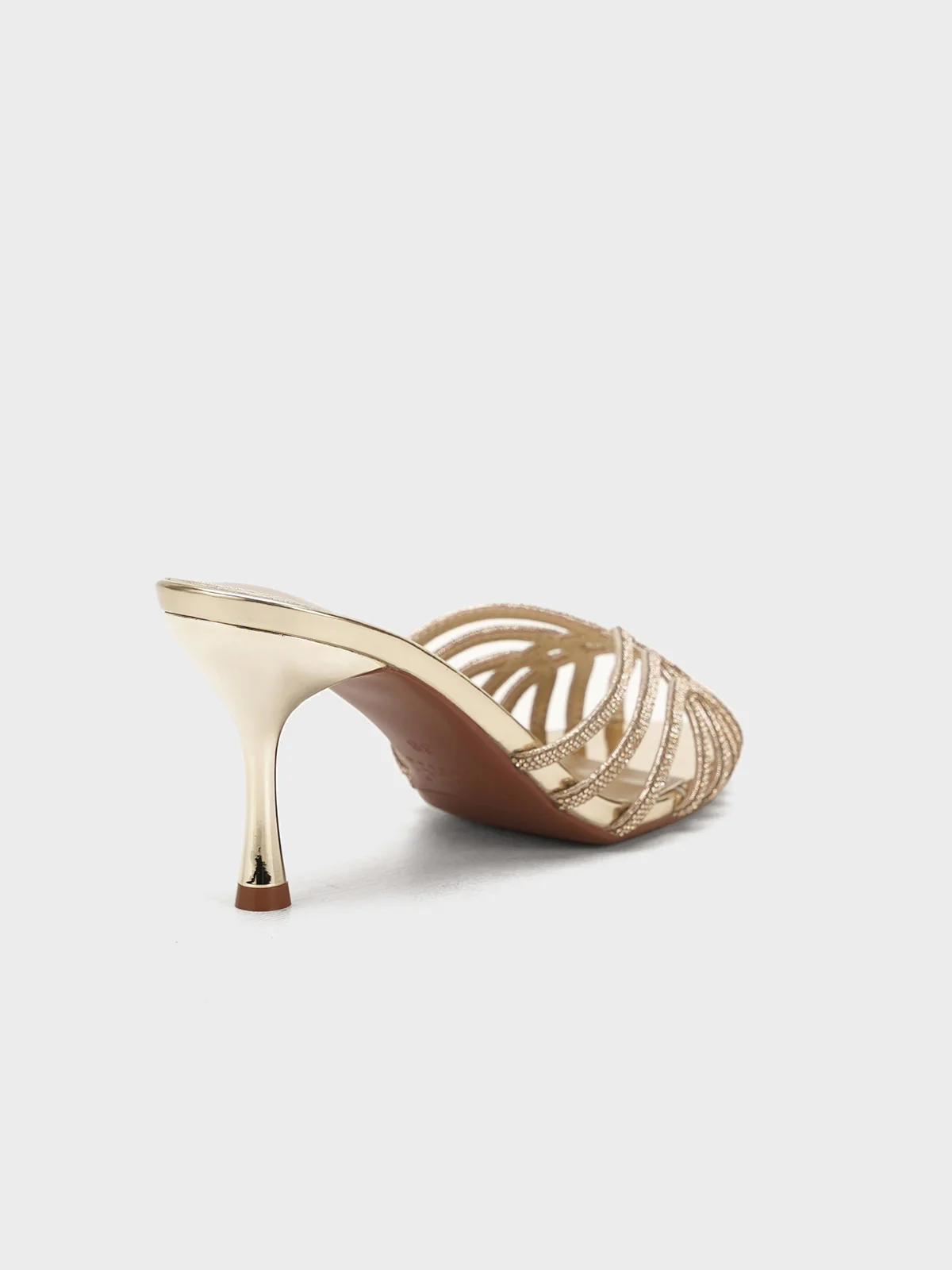 Women "SYLVIA" Fancy Slip On Heel Sandals - Image 3