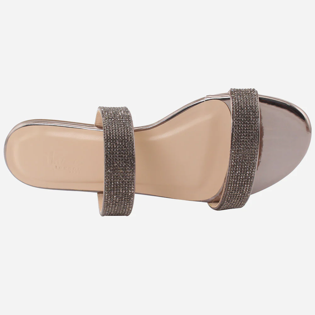 Women "TALLU" Two Band Flat Slippers - Image 4