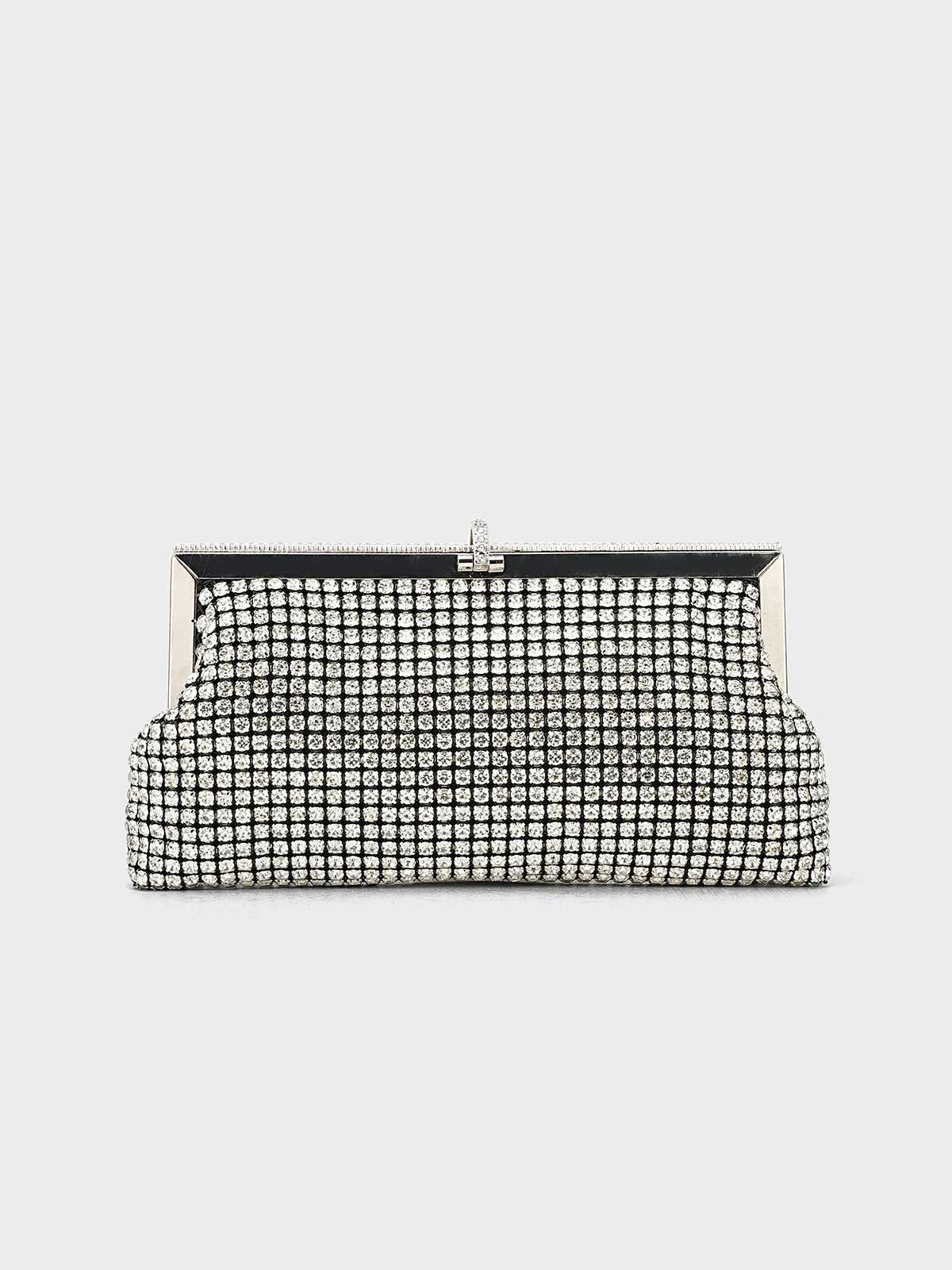 Women "TERESA" Diamond Stone Fancy Clutch - Image 8