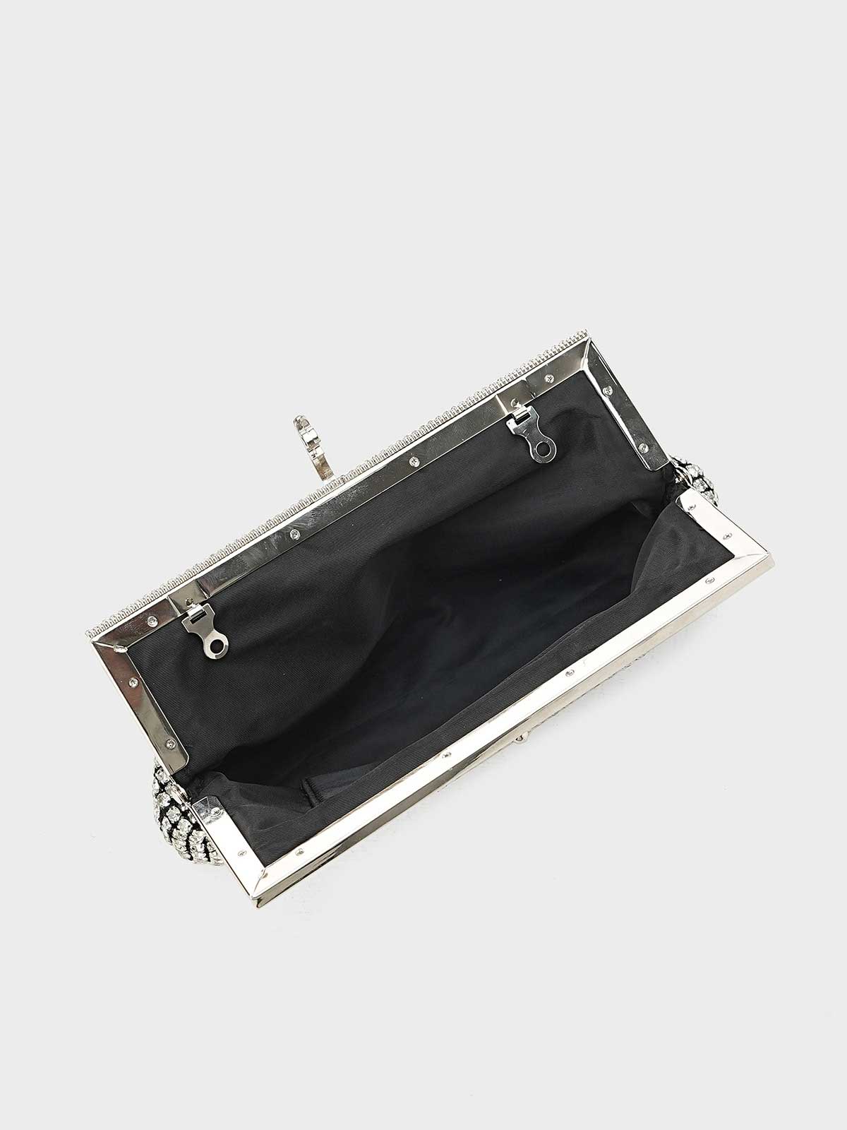 Women "TERESA" Diamond Stone Fancy Clutch - Image 9