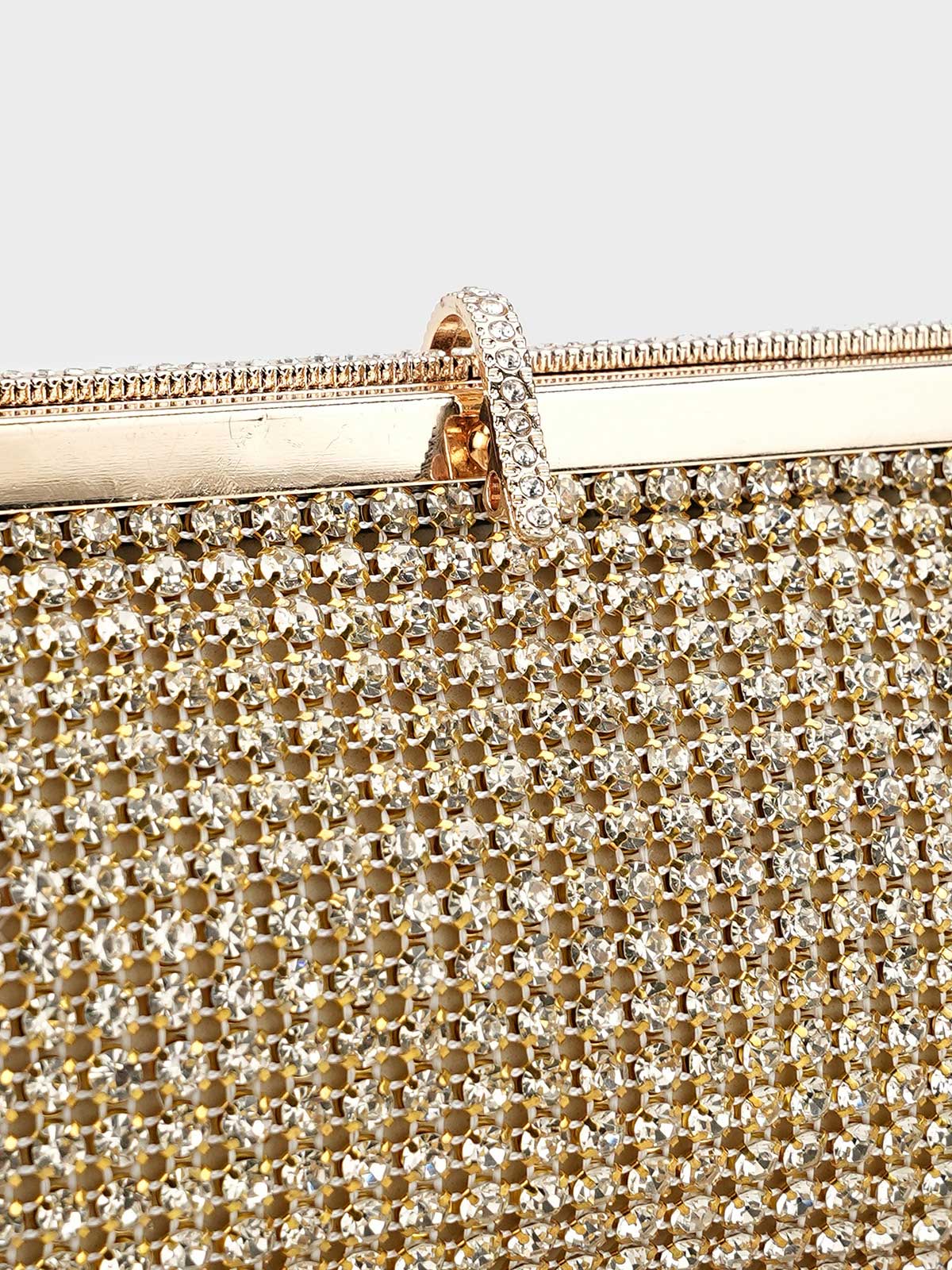 Women "TERESA" Diamond Stone Fancy Clutch - Image 5