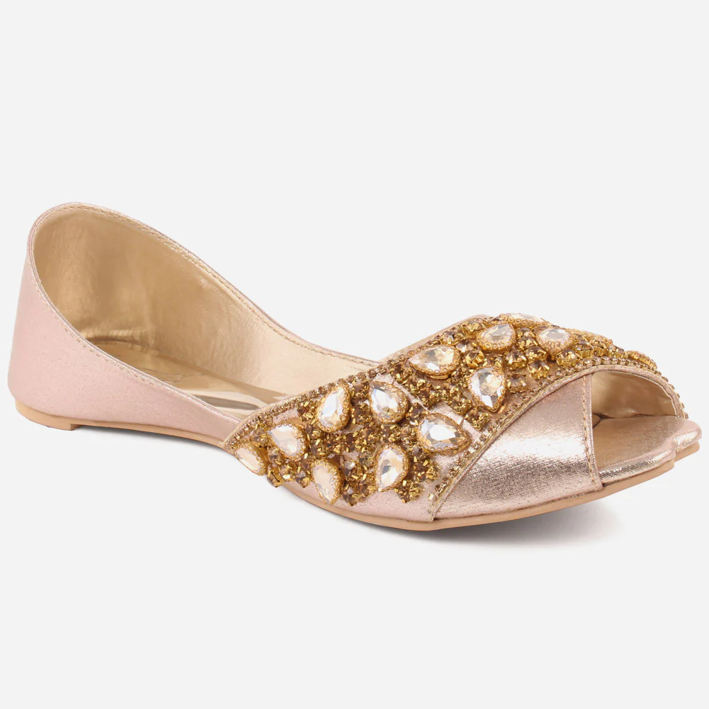 Women "THEA" Sparkle Indian Slip On Khussa