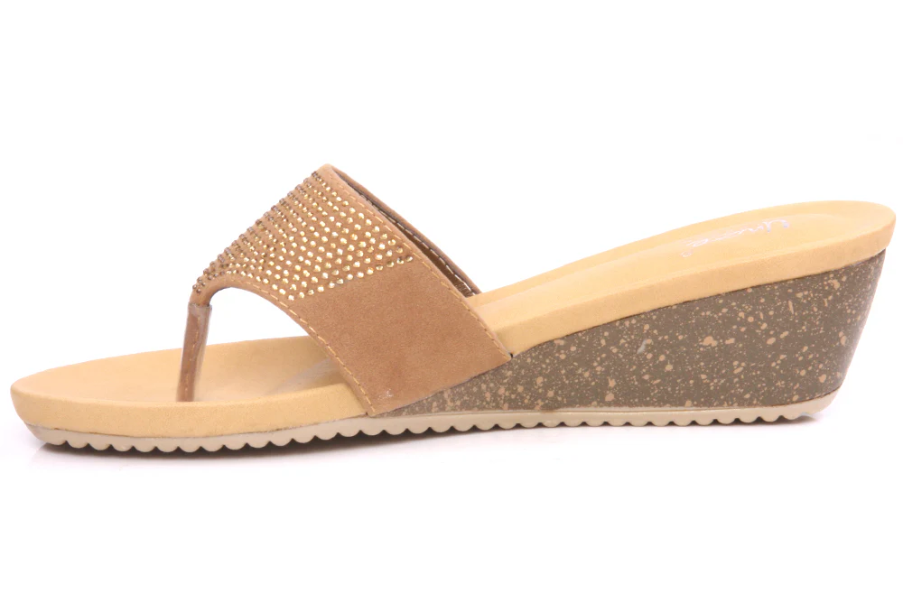 Women Thong 'Neen' Slippers Casual Wedge Heel - Image 3