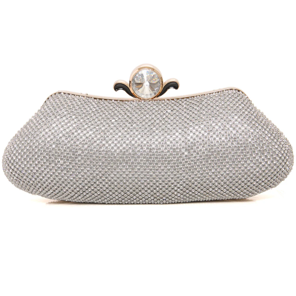 Women ‘Tyler’ Diamante Encrusted Evening Clutch - Image 3