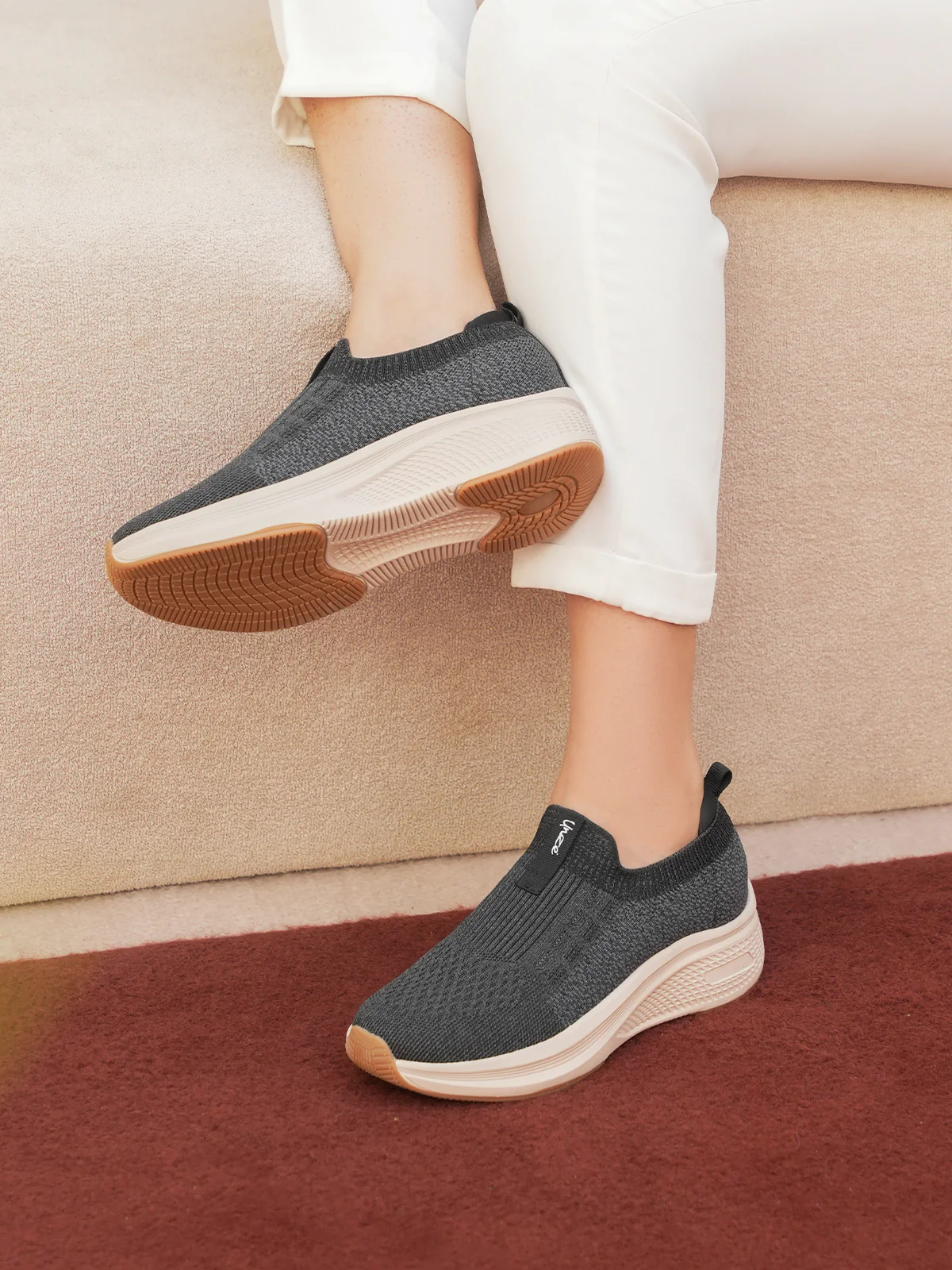 Women "UBAYD" Comfort Slip On Trainers - Image 10