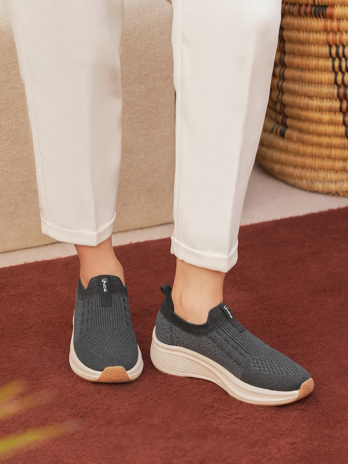 Women "UBAYD" Comfort Slip On Trainers - Image 3