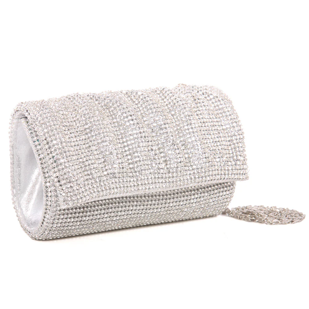 Women ‘Versac’ Rhinestone Decorated Bridal Clutch