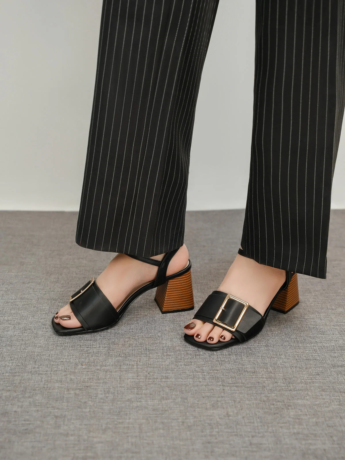 Women "VOLNEY" Decorated Heeled Sandals - Image 3