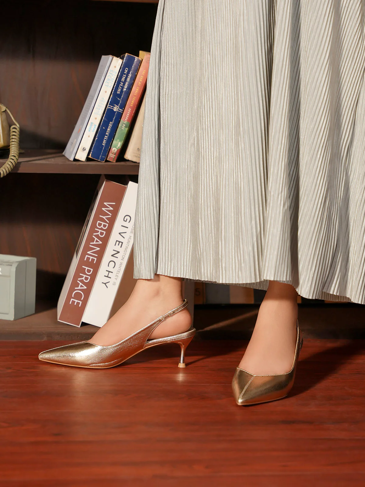 Women "XAVIER" Glossy Evening Heel Sandals - Image 11