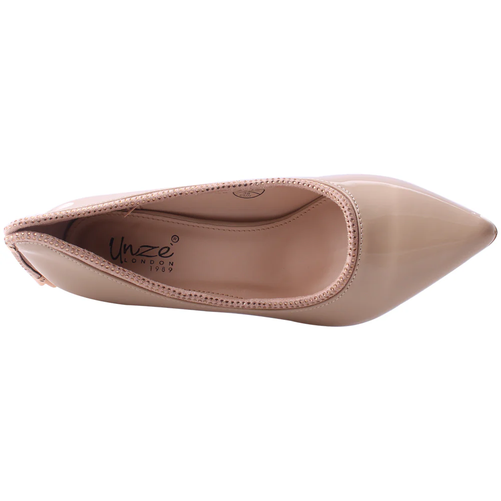 Women "ZURI" Pointy Toe Laced Courts - Image 4