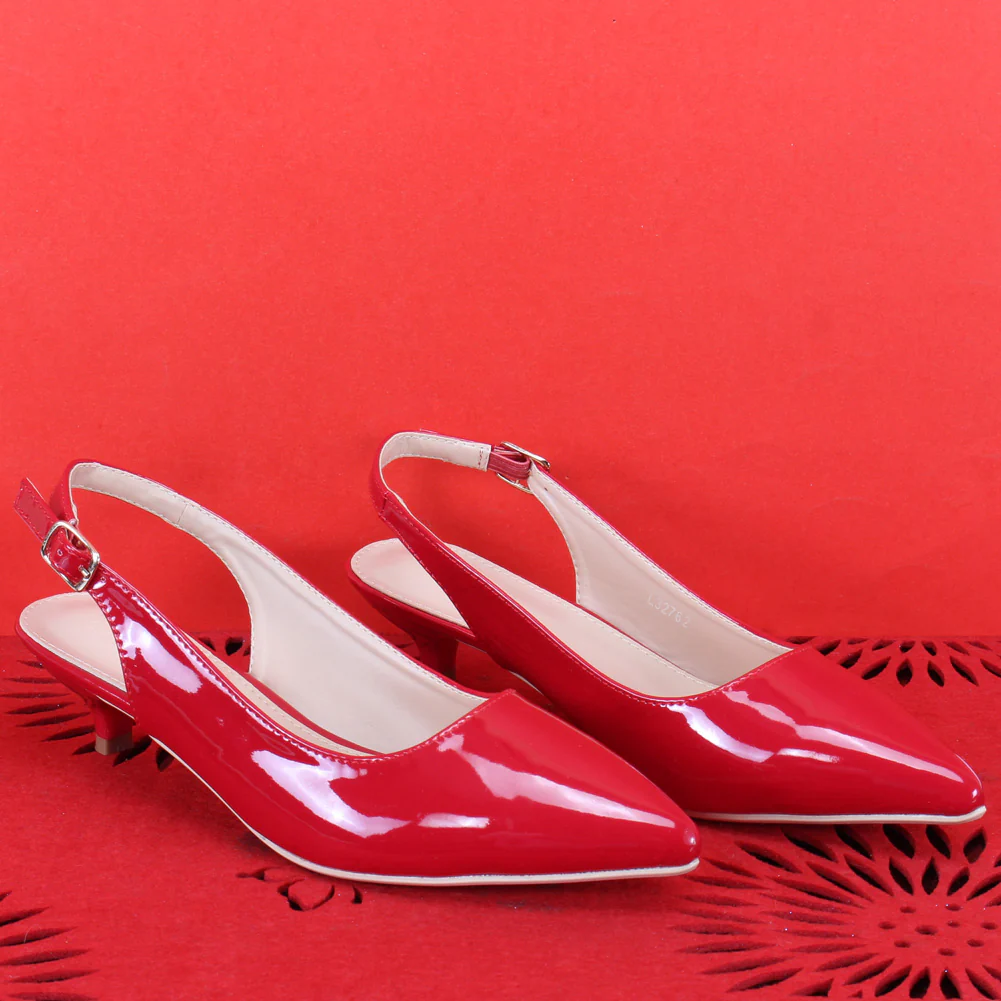 Women"AMBER" Glimmering Pointed Toe Ankle Strap Sandals - Image 6