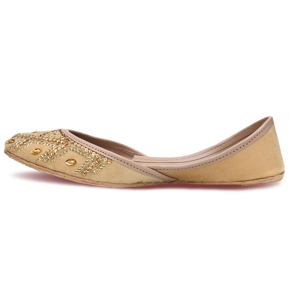 Women's "ADOLF" Sequence Leather Khussa - Image 3