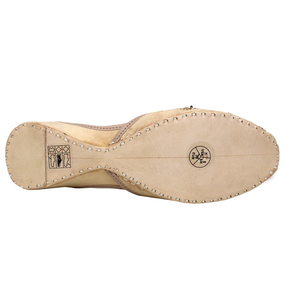 Women's "ADOLF" Sequence Leather Khussa - Image 5
